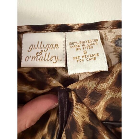 Gilligan O'Malley Slip Dress Womens Size S Leopard Print Sheer Adjustable Straps - Picture 3 of 6